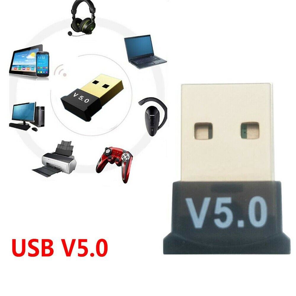 USB Bluetooth 5.0 Dongle CSR, thu phát bluetooth tốc độ cao cho PC và Laptop
