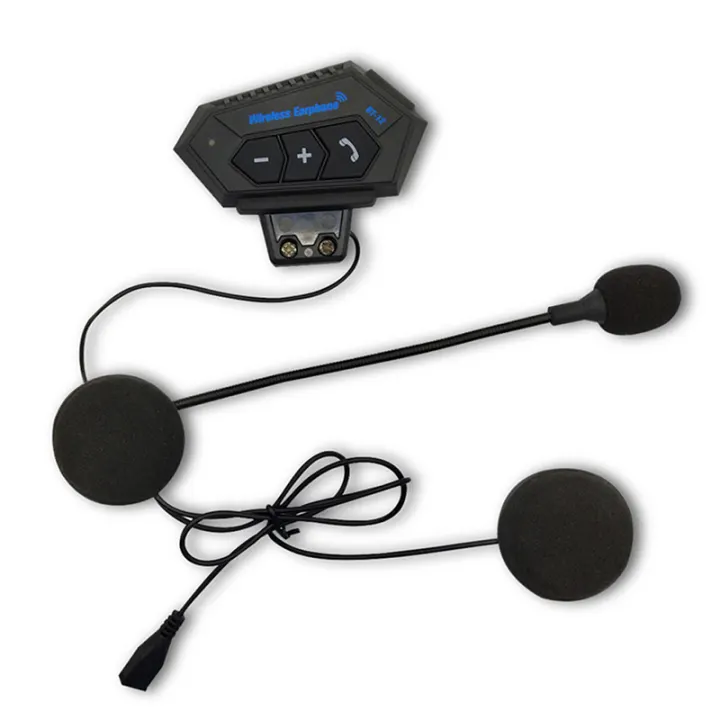 Motorcycle Helmet Headset Wireless Bluetooth Headphone Speaker Hands-Free BT-12