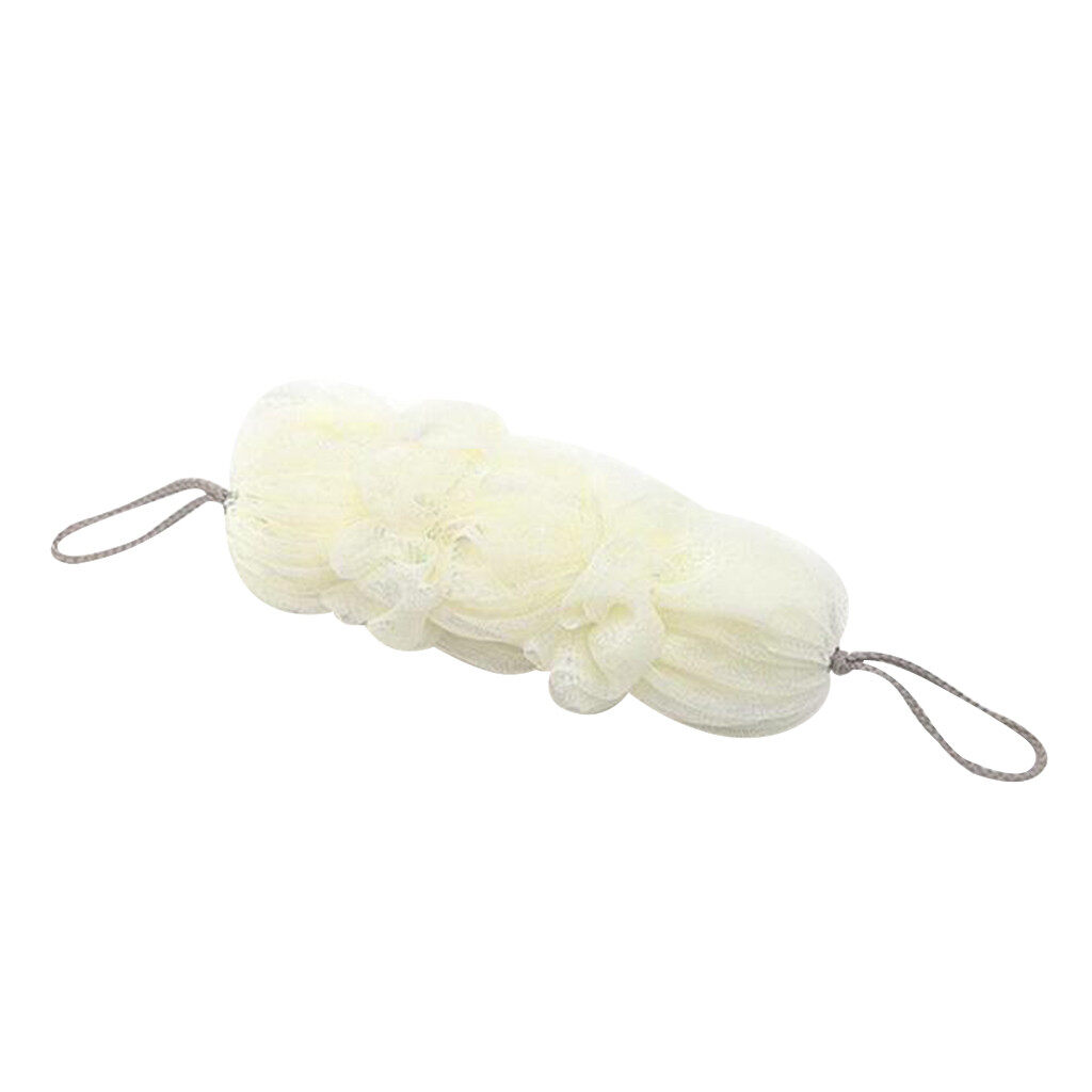 ยาวLoofahอาบน้ำฟองน้ำอาบน้ำPoufบอลบีบExfoliating Premium Scrubber