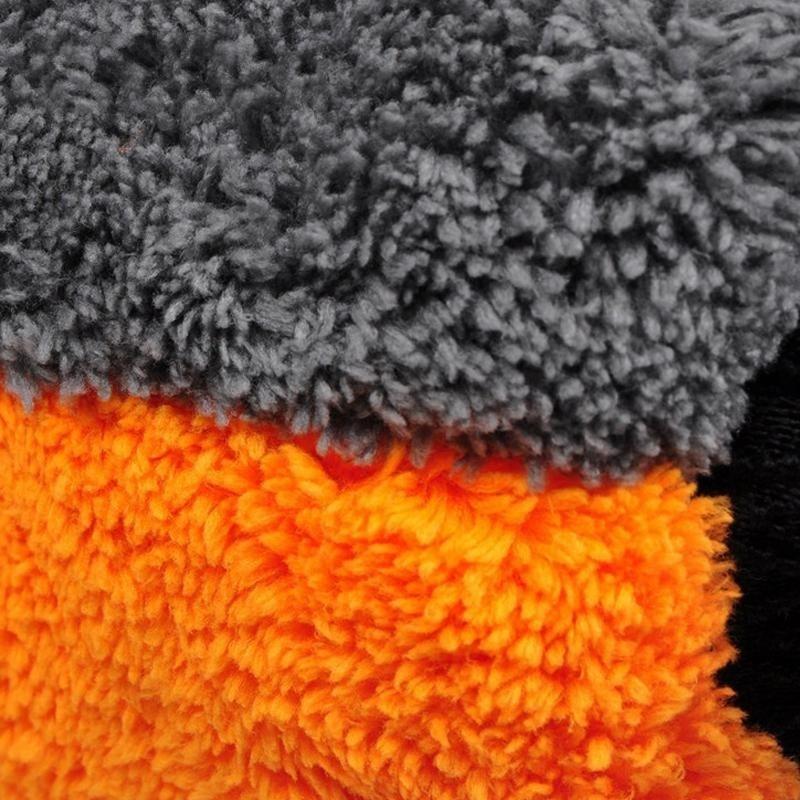 Feng Qi shopGăng tay lau xe chất liệu lông cừu hai mặt - INTL Chăm sóc găng tay rửa xe bàn chải Coral Fleece đa chức năng Plush Microfiber xe làm sạch chi tiết phụ tùng ô tô