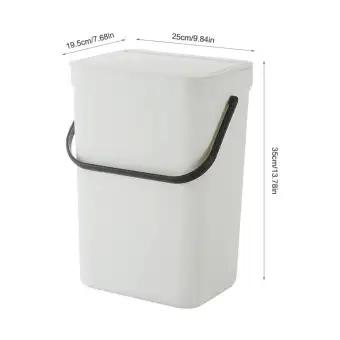 Guo Wall Mounted Trash Can Household Plastic Portable Covered Guo Wall Mounted Trash Can Household