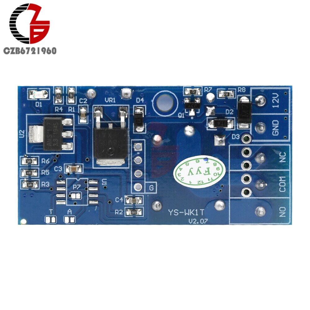 DC 12V Wireless Wifi Relay Switch Module Mobile Phone Control Timer Jog Mode Low Power For IOS Smart Home