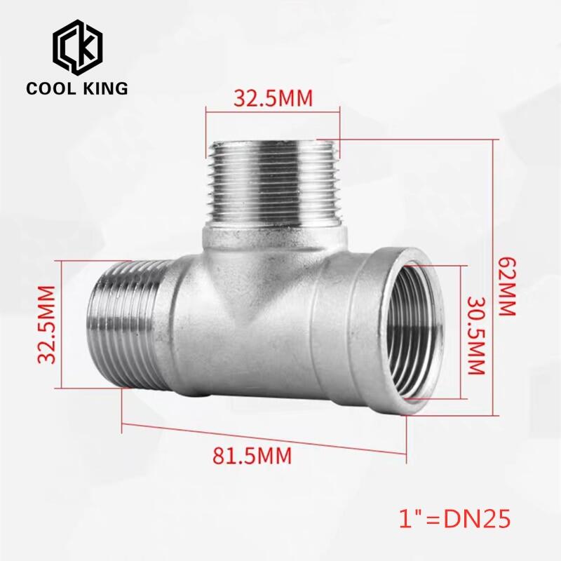 BSP Y Splitter 1/4" Connector - 3-Way Female Fitting, Nickel Plated Brass Faucet Splitter - Foto 8