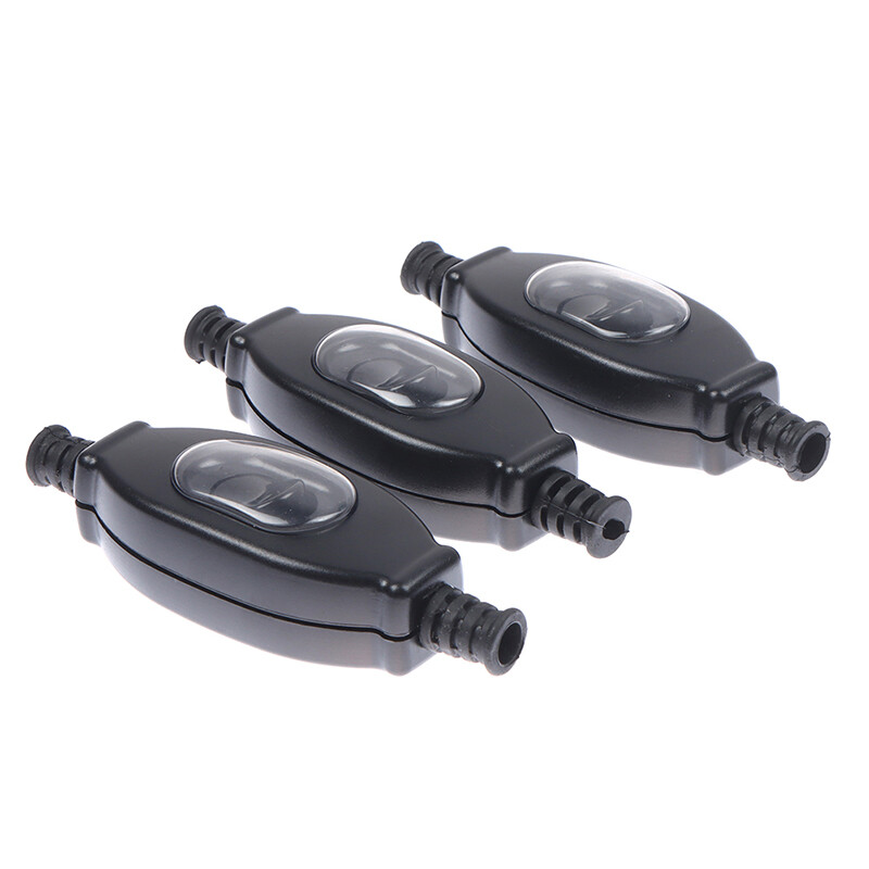 NIEN Waterproof in line switch cord switch round wire double cut switch Dust switch