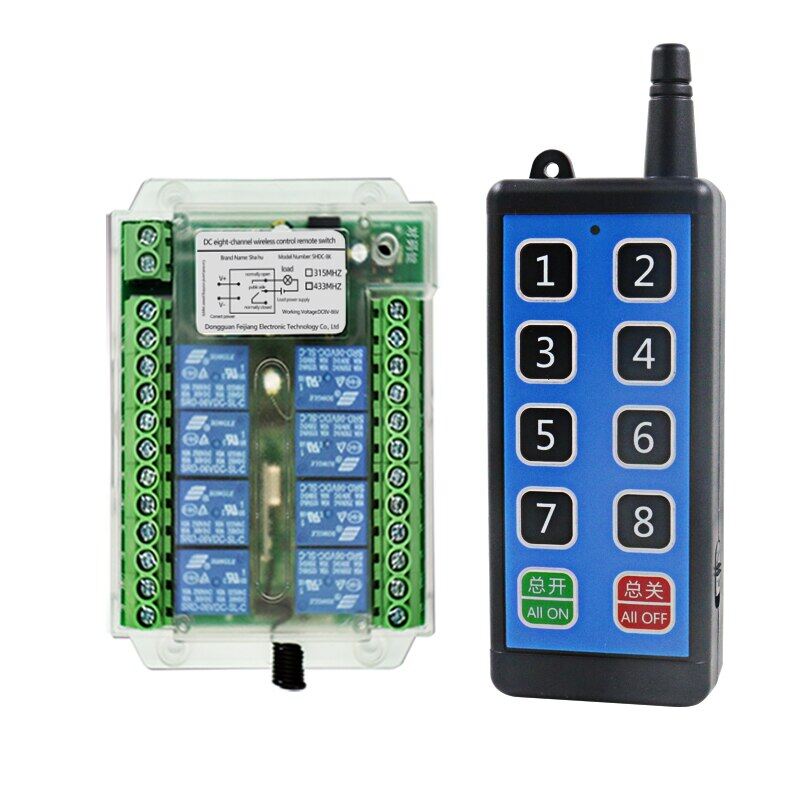 8 Channel Wireless Rf Remote Control Switch 12V /24V/36V/220Vremote Cont Wireless Remote Motor Control Switch