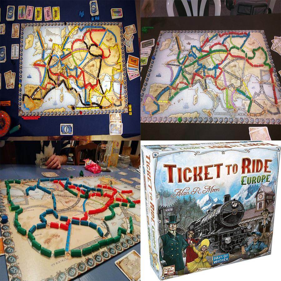 Ticket to Ride Deck Board Game EU Edition Party Friend Game