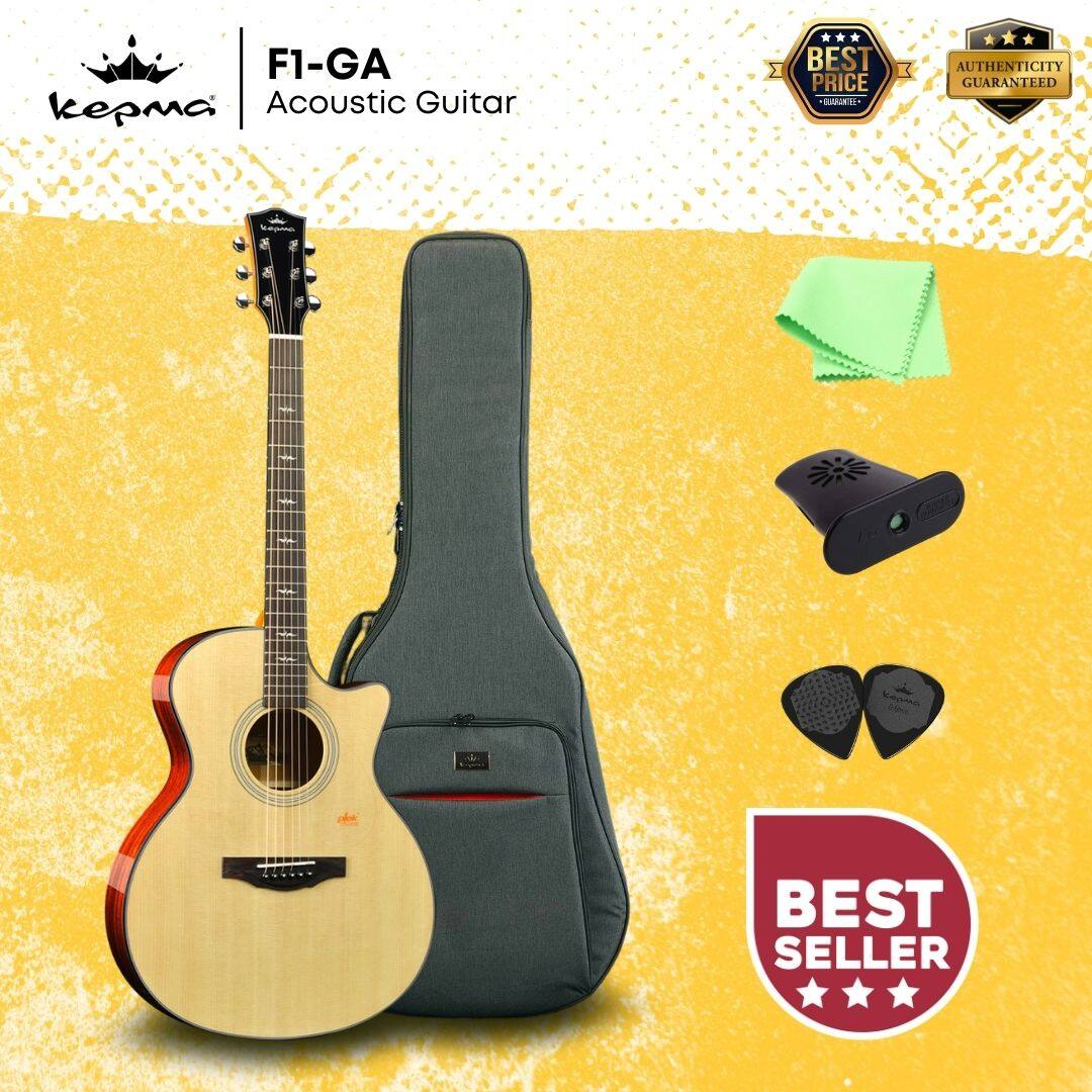 Kepma F1 Solid Sitka Spruce Top Grand Auditorium Acoustic Guitar ...