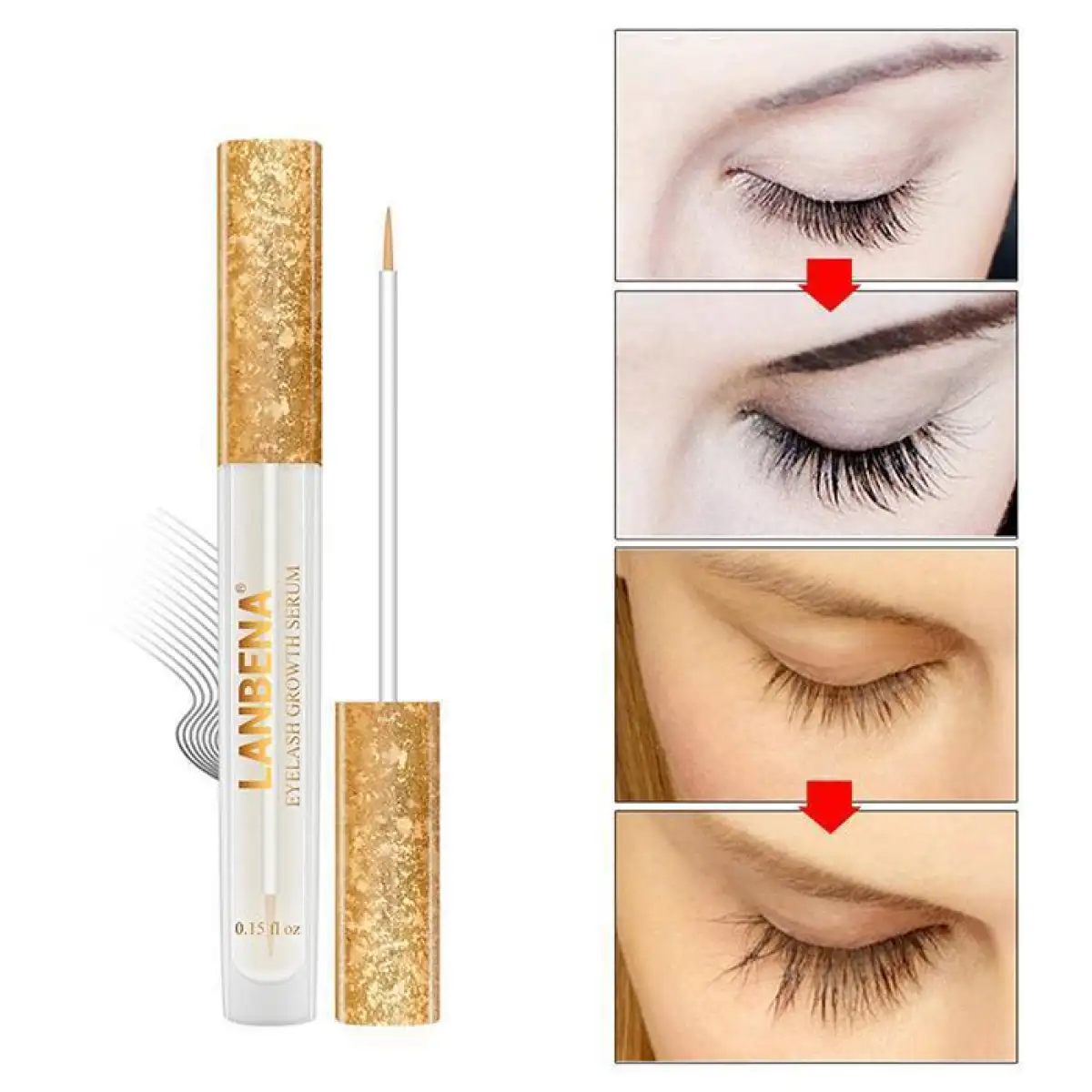 Lanbena Eyelash Growth Liquid Serum Rapid Longer Fuller Thicker Lash Enhancer Latisse Lazada