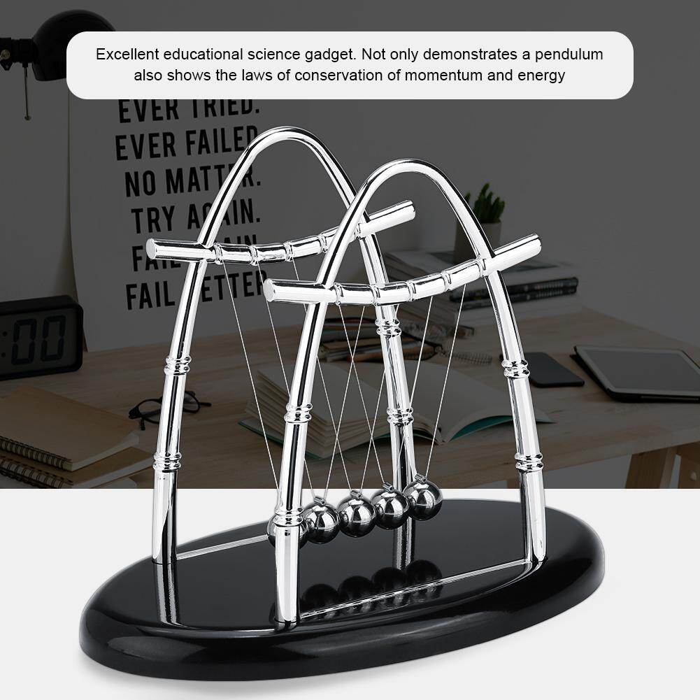 Newton's Cradle Balance Steel Balls Physics Science Pendulum Ornaments Toy Desk