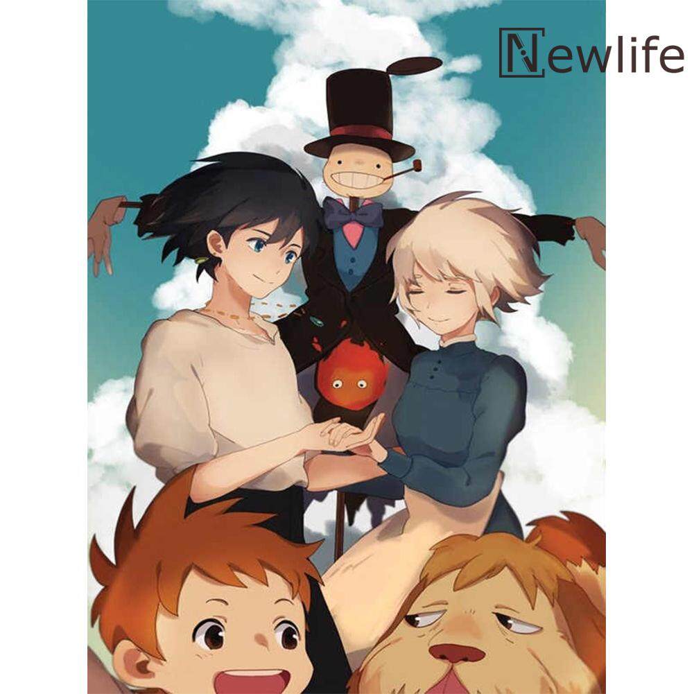 H682 Studio Ghibli Howl/'s Moving Castle Japanese Anime Poster Art Decor