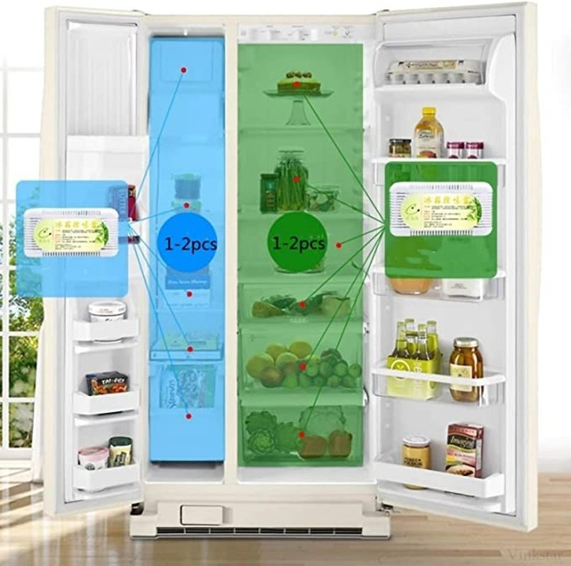 Refrigerator Deodorizer Charcoal Deodorant Natural Bamboo Activated Fridge Deodorizer Box