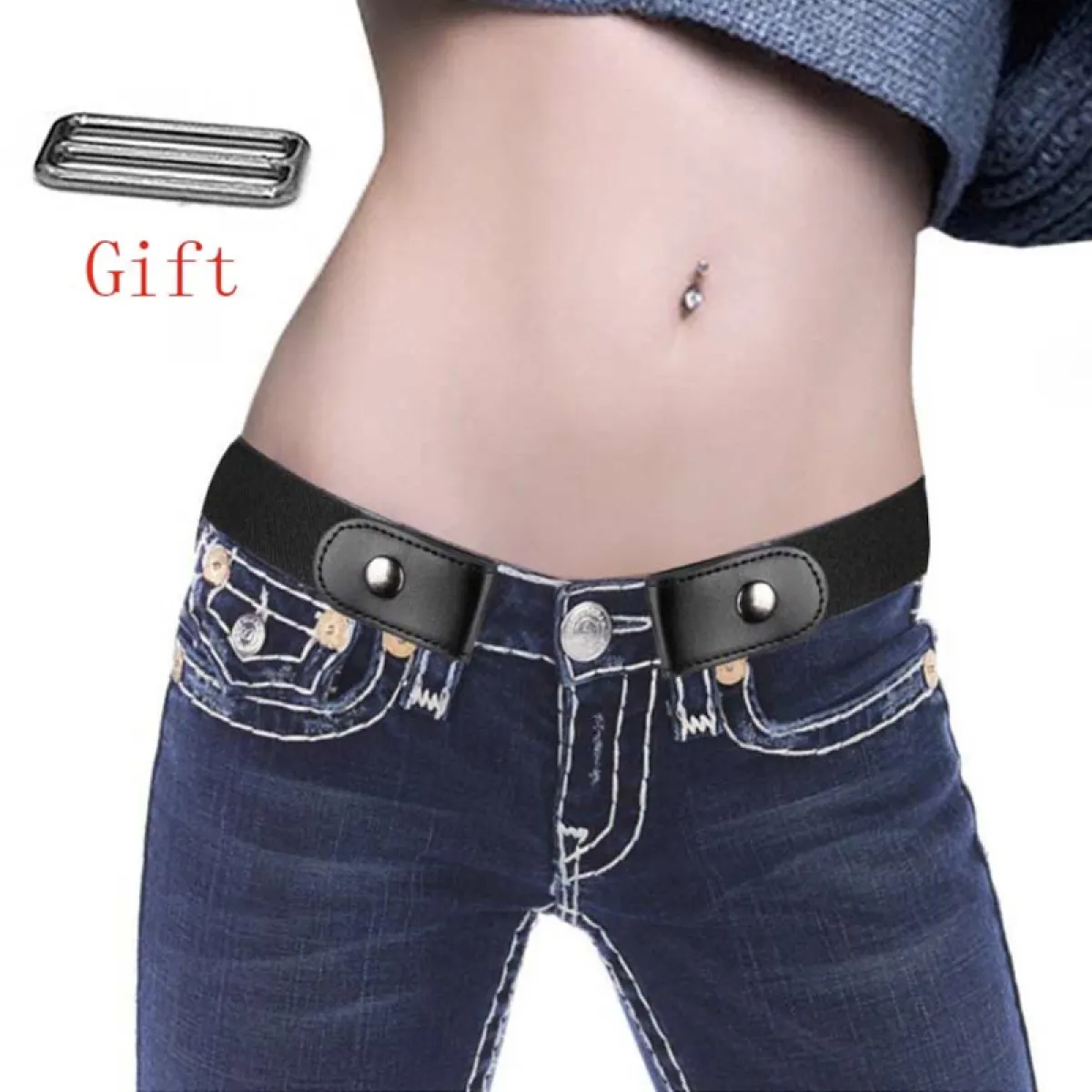 women's no buckle belt