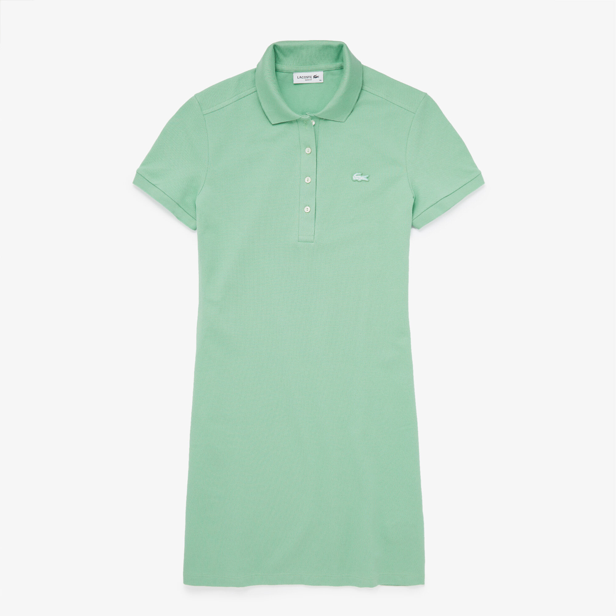 women's stretch cotton mini piqué polo dress