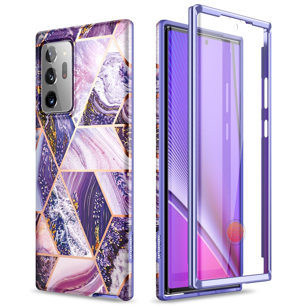 17 360 Full Body Protector Case For Samsung Galaxy Note 20 Ultra Case with Built in Screen Protector case PC panel IML bottom shell