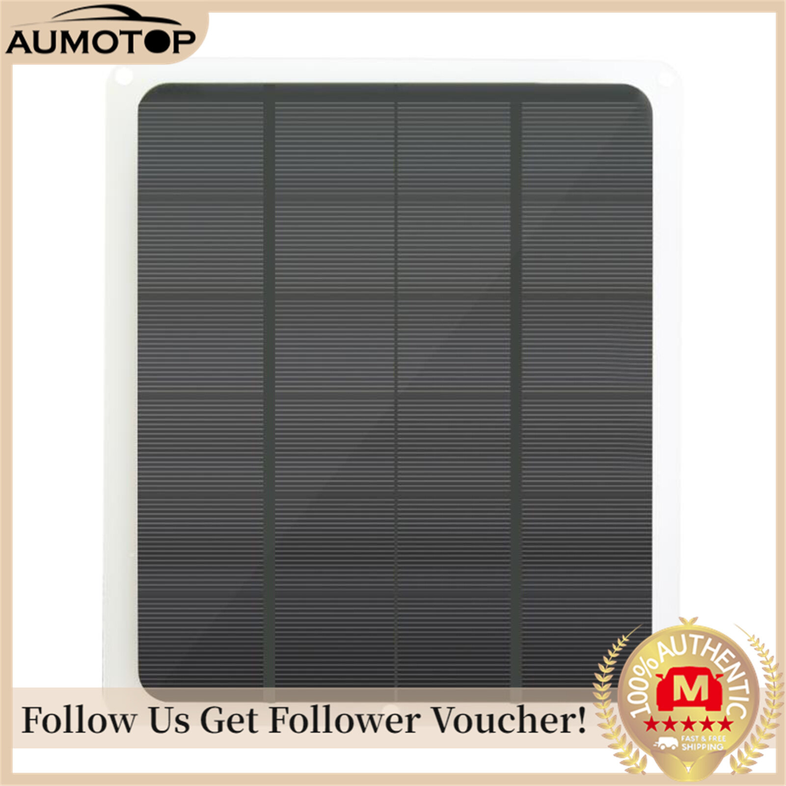 20W Mono Solar Panel for 12V Battery Charging 12V Waterproof Solar Battery Trickle Charger & Maintainer 20 Watts Mono Solar Panel