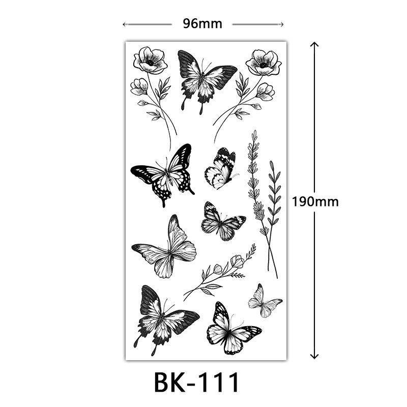 Butterfly Temporary Tattoo Sticker Waterproof Beautiful Butterfly Sticker DIY Body Art Tattoo Sticker