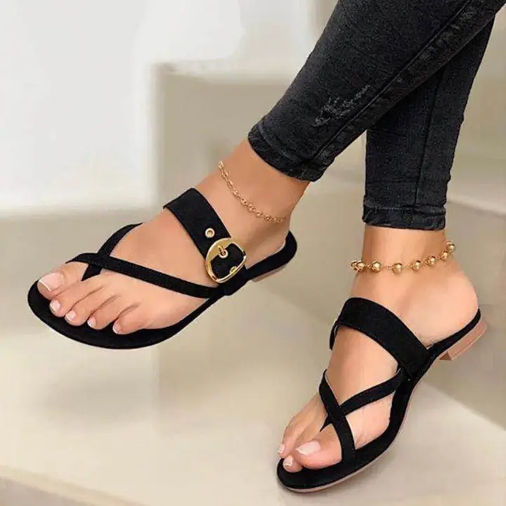 flat high sandals