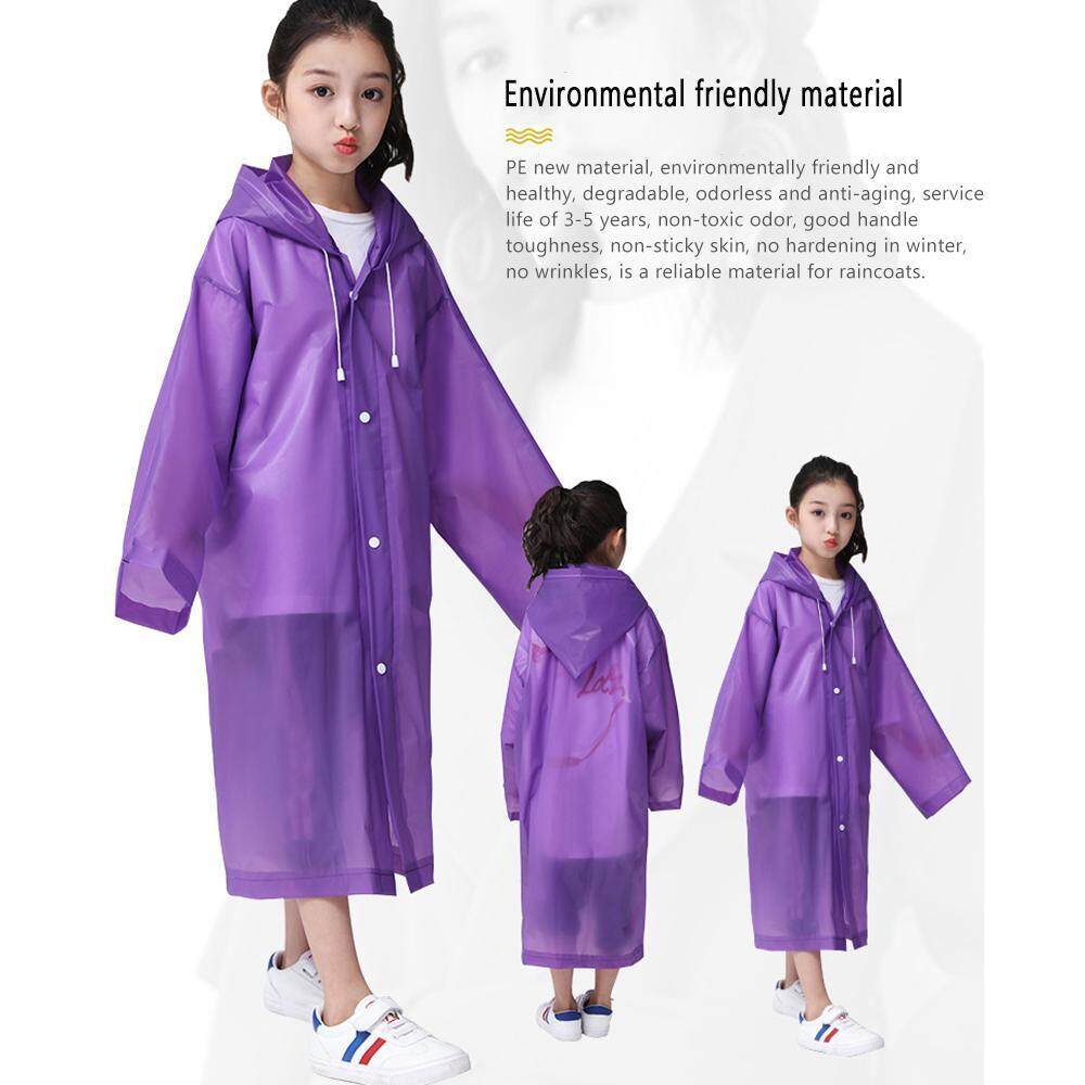 Purple,3-4Y Baby Girls Kid Waterproof Hooded Coat Jacket Outwear Raincoat