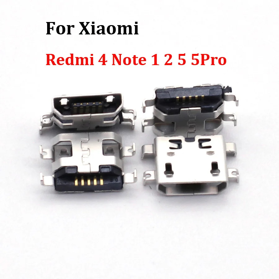 Micro Usb Charger Charging Port Plug Dock Connector Contact For Xiaomi Redmi 4 Note1 Note 1 2 5 5Pro Hongmi Note2