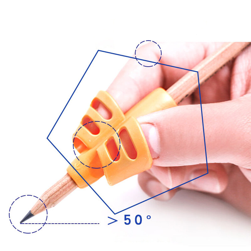 【ZNBY】Two-Finger Grip Silicone Baby Learning Writing Tool Writing Pen Writing Correction Device Children Stationery Gift