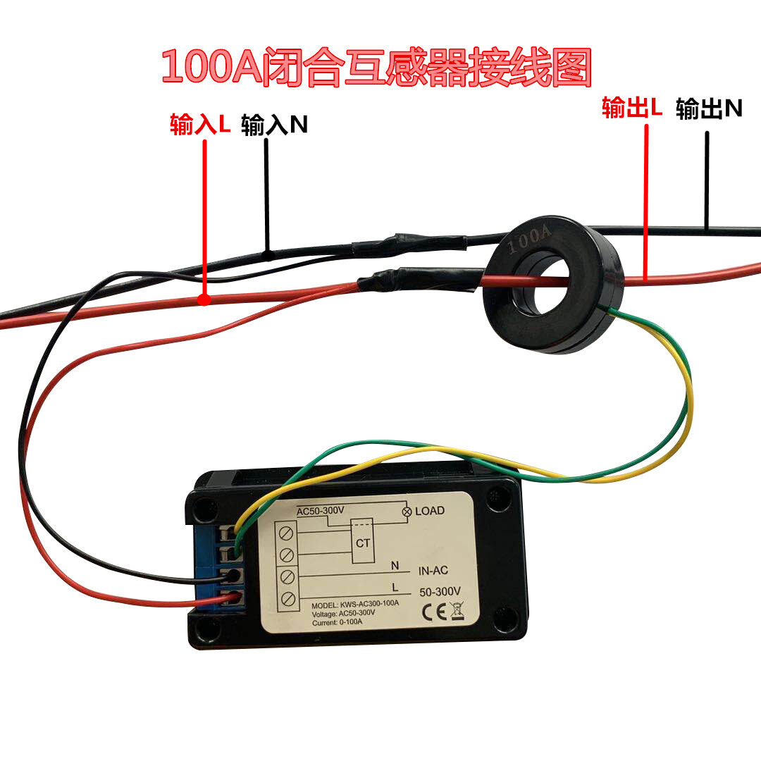 Màn Hình LCD Kỹ Thuật Số 6 Trong 1 AC50-300V Chính Hãng Máy Đo Nhiệt Độ Vôn Kế Dòng Điện Năng Lượng