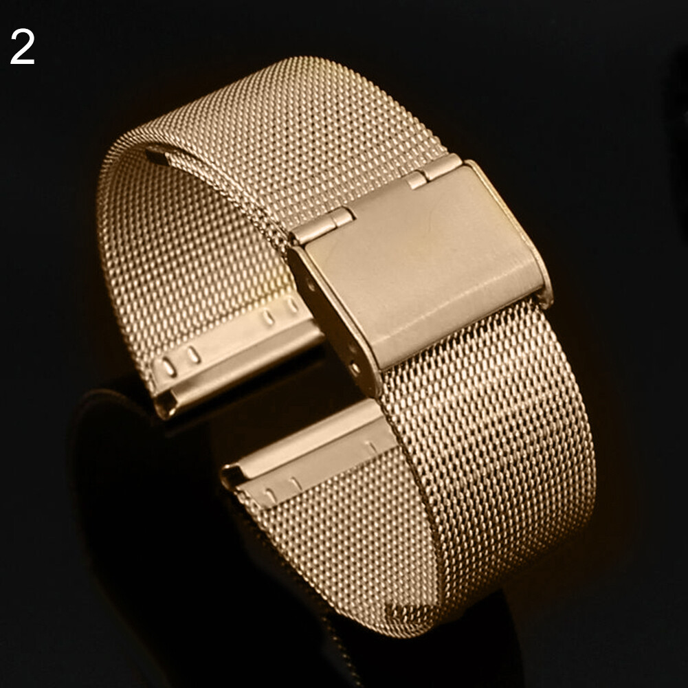 Dressy Code Fashion 18mm - 24mm Stainless Steel Watch 0.4mm Wire Mesh Waist Watch Strap Band