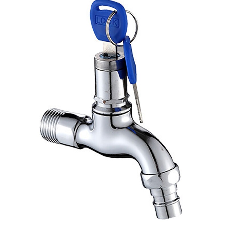 AntiTheft Faucet Water Tap with Lock Key Alloy Key Switch Faucet
