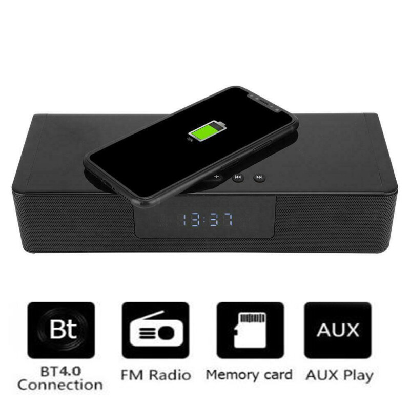 Xuechur wireless Bluetooth speaker for computer speaker with wireless charging clock speaker