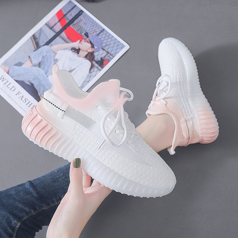 QiaoYiLuo Sports shoes women's wild Korean version of the little white old shoes super hot