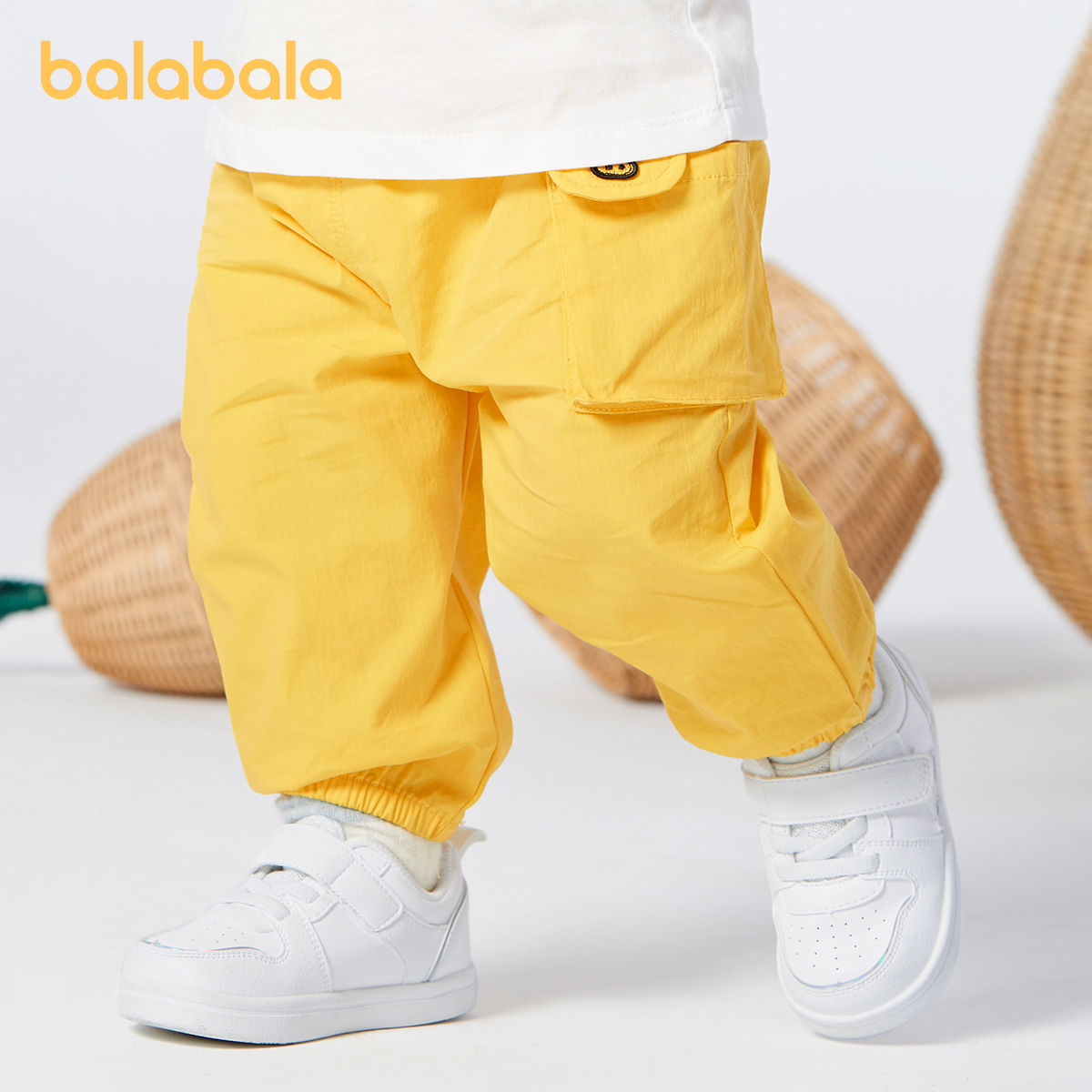 Balabala Infant Boys Trousers Overalls Summer Outerwear Cool Loose Fashion Cute Pants