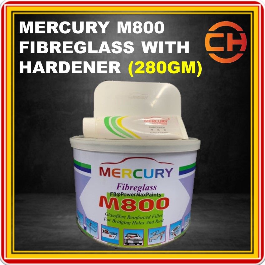 MERCURY M800 FIBREGLASS WITH HARDENER (280GM) Lazada