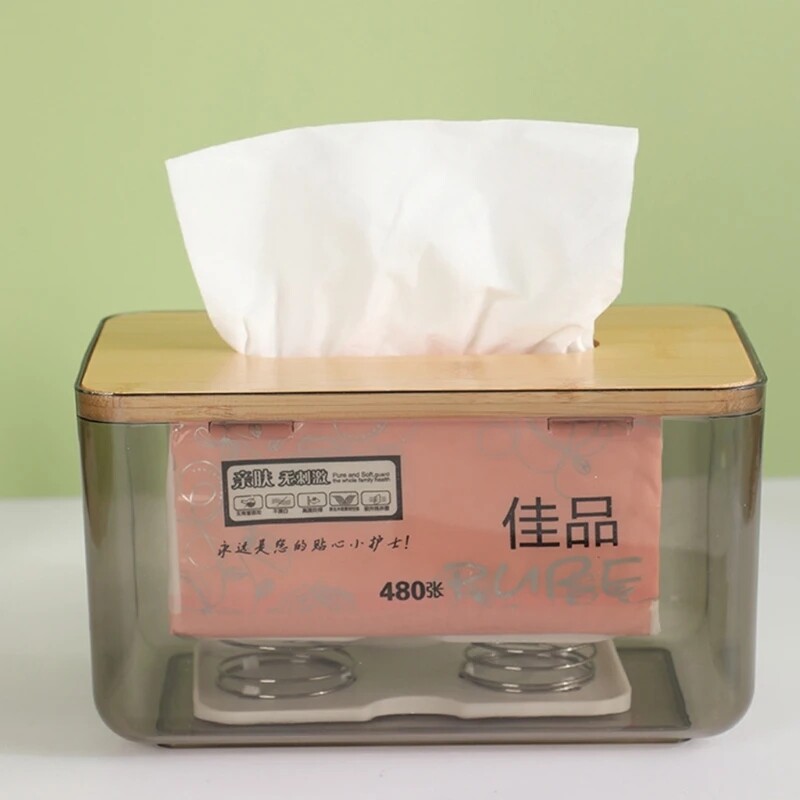 Hộ gia đình hộp đựng khăn giấy mùa xuân hỗ trợ khay giữ Sim điện thoại sáng tạo nâng tự động mùa xuân chủ
