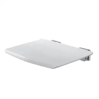Dolity Heavy Duty Metal Folding Shower Bench Seat Wall Mount For