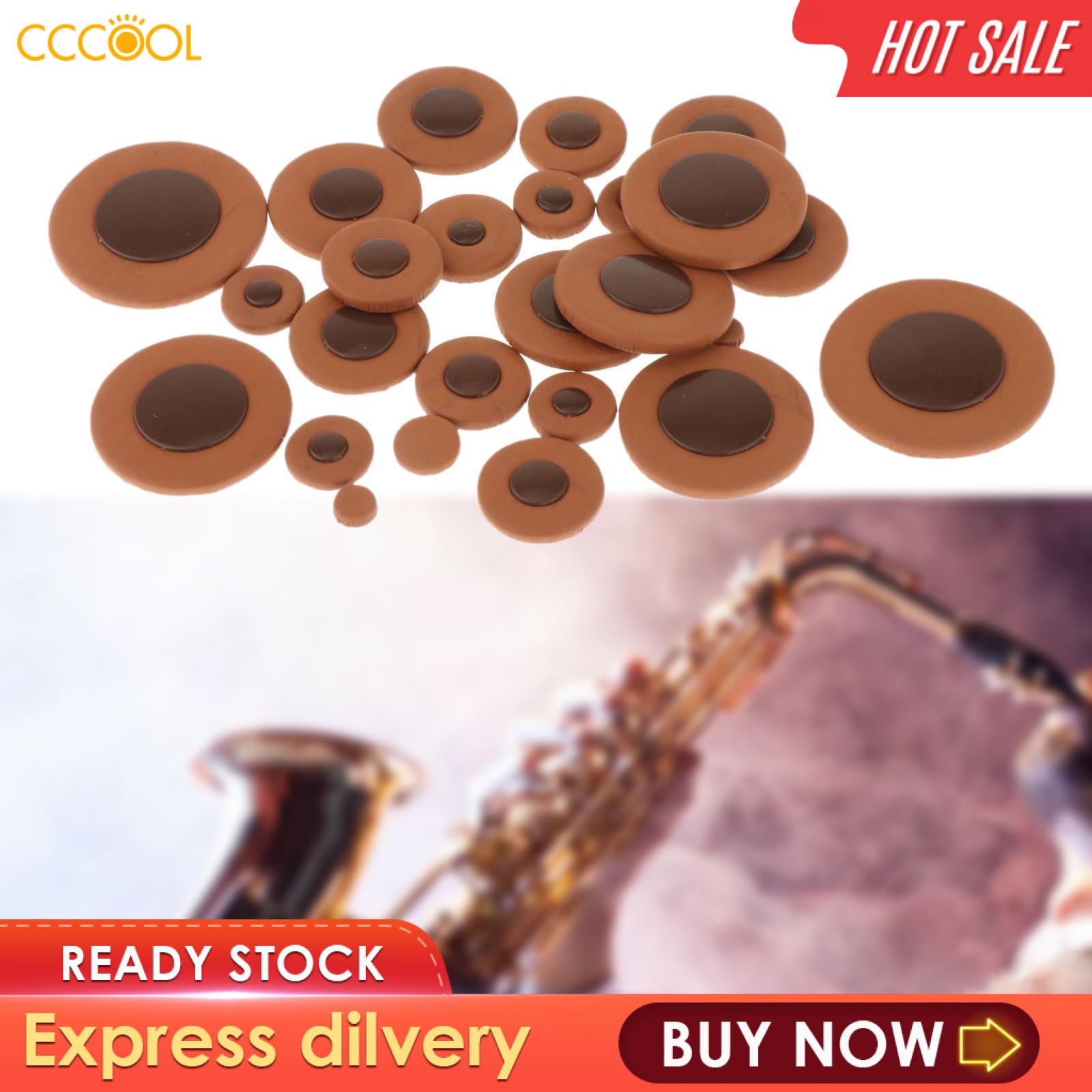 CCCOOL Sax Pads Woodwind Instrument Parts PU Leather for Saxophone DIY Enthusiasts.