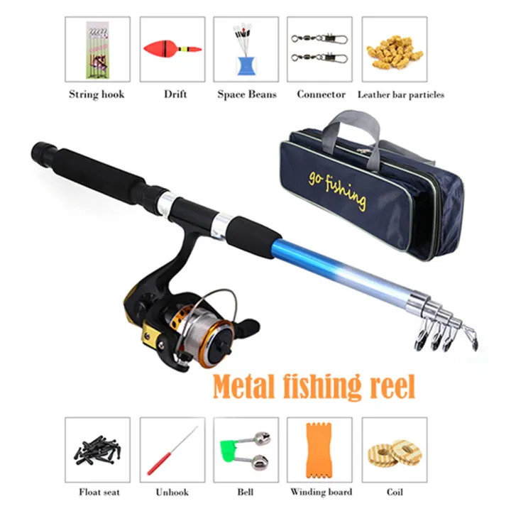 telescoping rod and reel combo