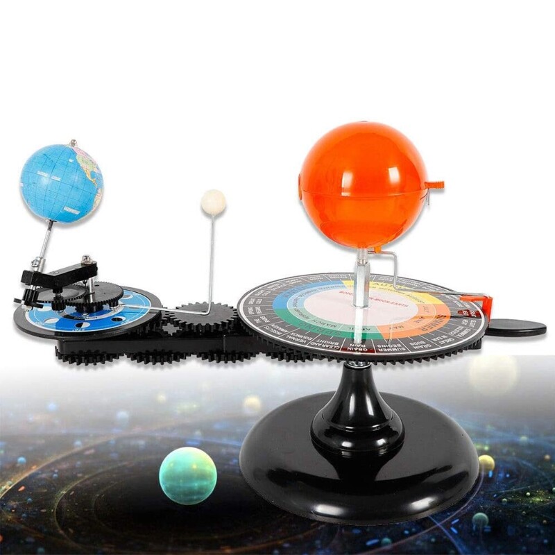 Solar System Model DIY Globe Earth Sun Moon Orbital Planetarium Educational for Child Kid Toy Astronomy Science Teaching