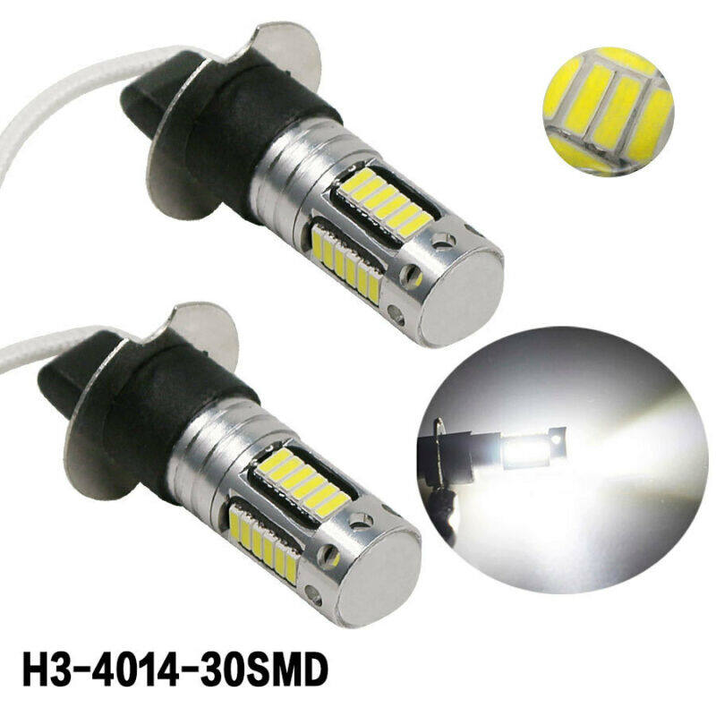 2*H3 LED Fog Light Bulbs Conversion Kit Canbus 6000K White 100W Quality Hot