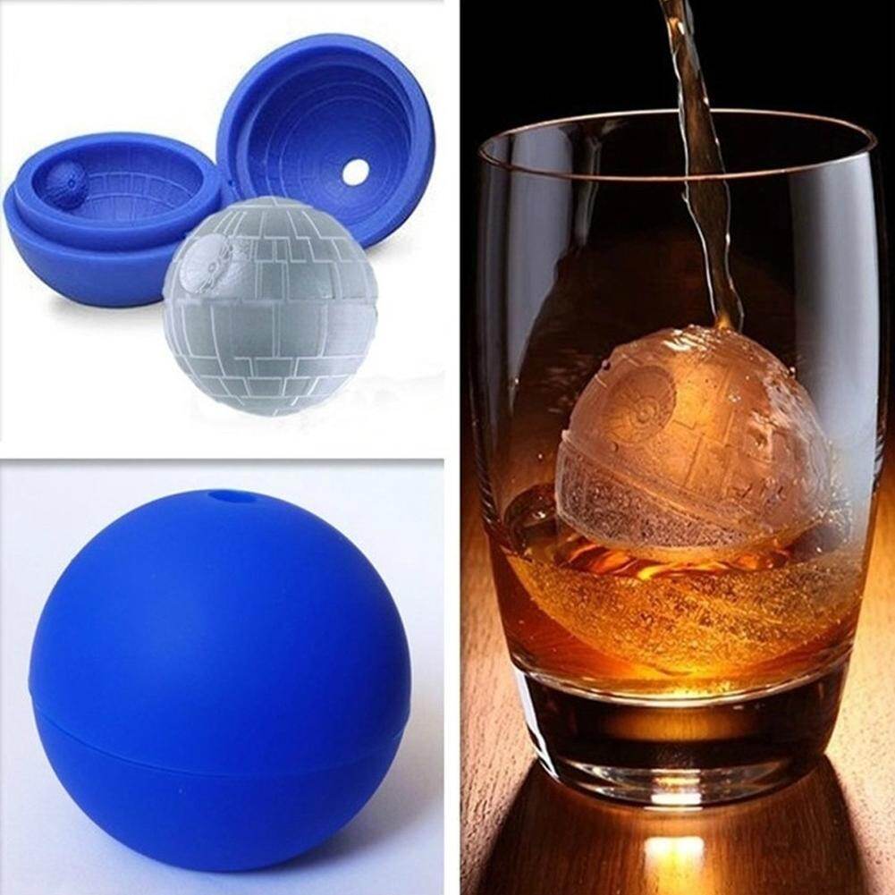 TỰ Sáng Tạo Silicone Cuộc Chiến Tranh Ngôi Sao Chết Bóng Kem Khuôn Khay Hình Cầu Khuôn Mẫu