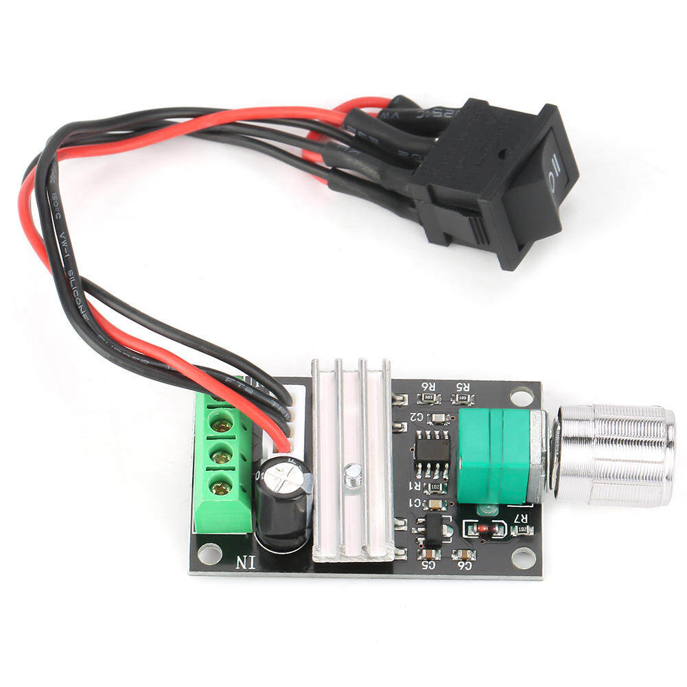 Motor Speed Controller DC 6V 12V 24V 3A PWM Motor Speed Control Reversible Controller Regulator with Switch