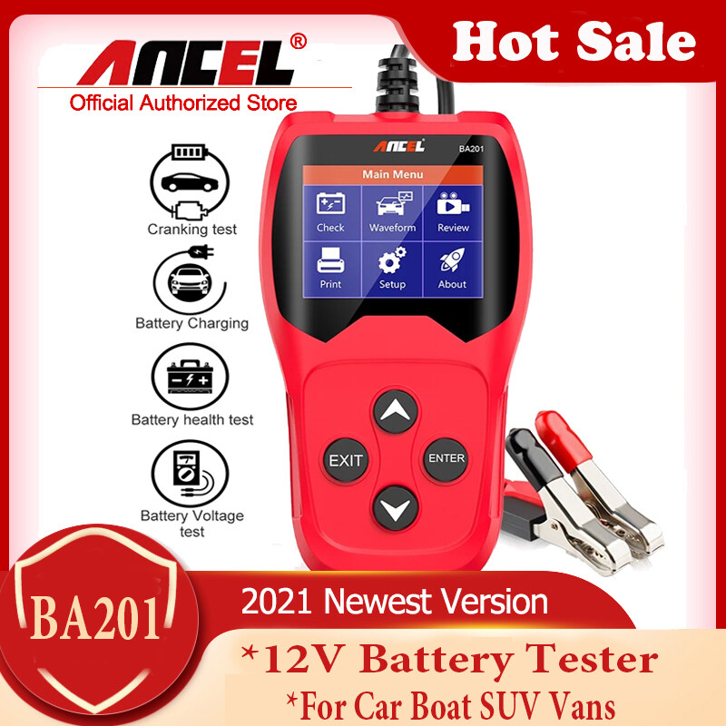 Ancel BA201 Car Battery Tester 12V Digital Auto Battery Analyzer 100 to 2000 CCA 