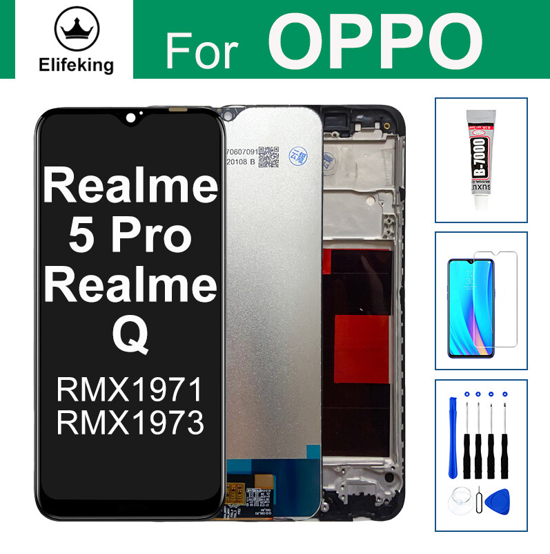 LCD ban đầu cho Oppo Realme 5/5 Pro realme5/5 Pro rmx1919 rmx1971 hiển thị bộ linh kiện số của màn hình cảm ứng thay thế
