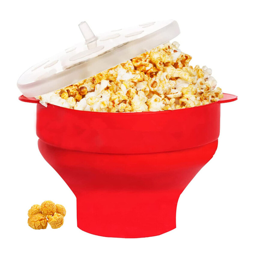 Original Microwave Popcorn Silicone Popcorn Maker, Collapsible Bowl