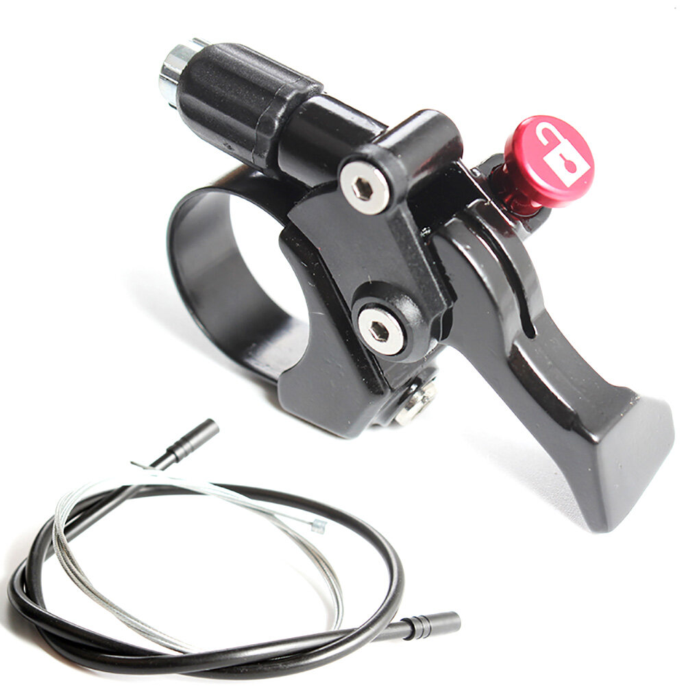 Honrane MTB Mountain Bike Bicycle Front Fork Remote Lockout Lever Switch with Cable