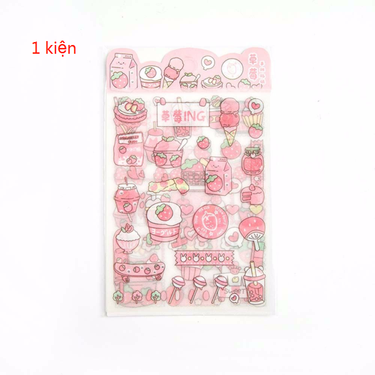 MMLUCK Gift Box 100 pcs/box Cartoon Character Girls Rabbit Pattern Packing Decoration DIY Scrapbooking Character Decoration Sticker Stationery Kawaii Sticker Set Adhesive Decals