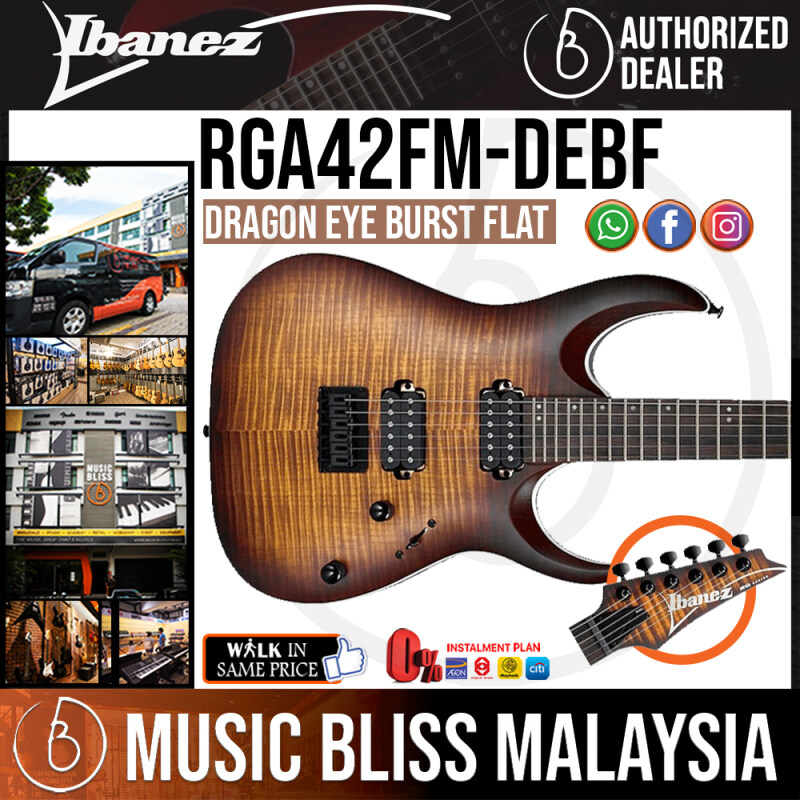 Ibanez RGA42FM - Dragon Eye Burst Flat (RGA42FM-DEF) *Price Match Promotion* Malaysia