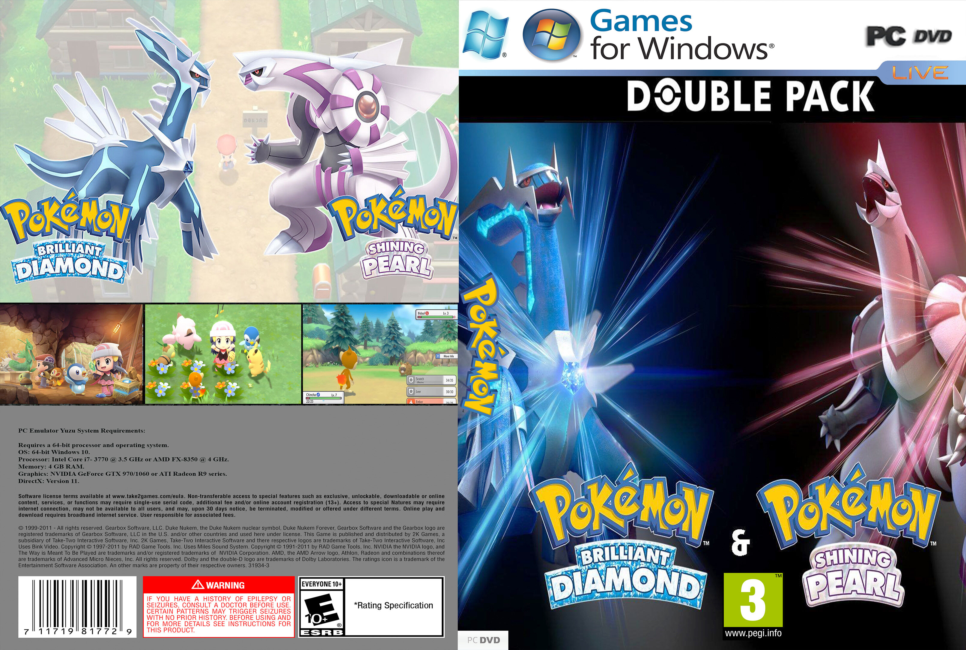 [PC] Pokemon Brilliant Diamond & Shining Pearl (Ryujinx/Yuzu) [DIGITAL  DOWNLOAD] [OFFLINE]