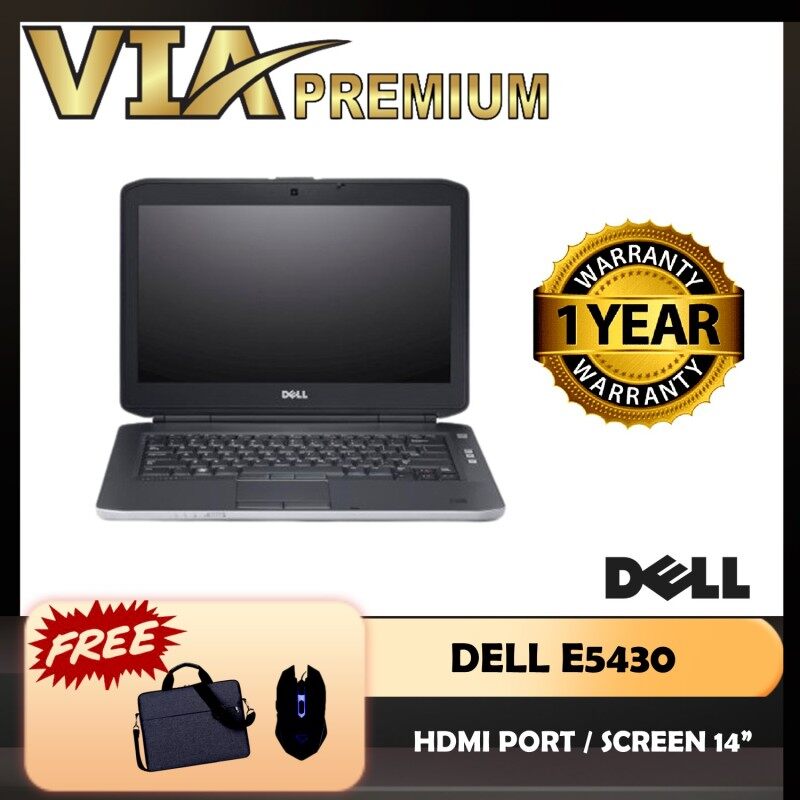 HDMI DELL LATITUDE E5430 CORE i5 3rd GEN~4GB RAM~320GB HDD/120GB SSD~WINDOWS 10~DVD~WIFI~FREE USB Mouse Malaysia