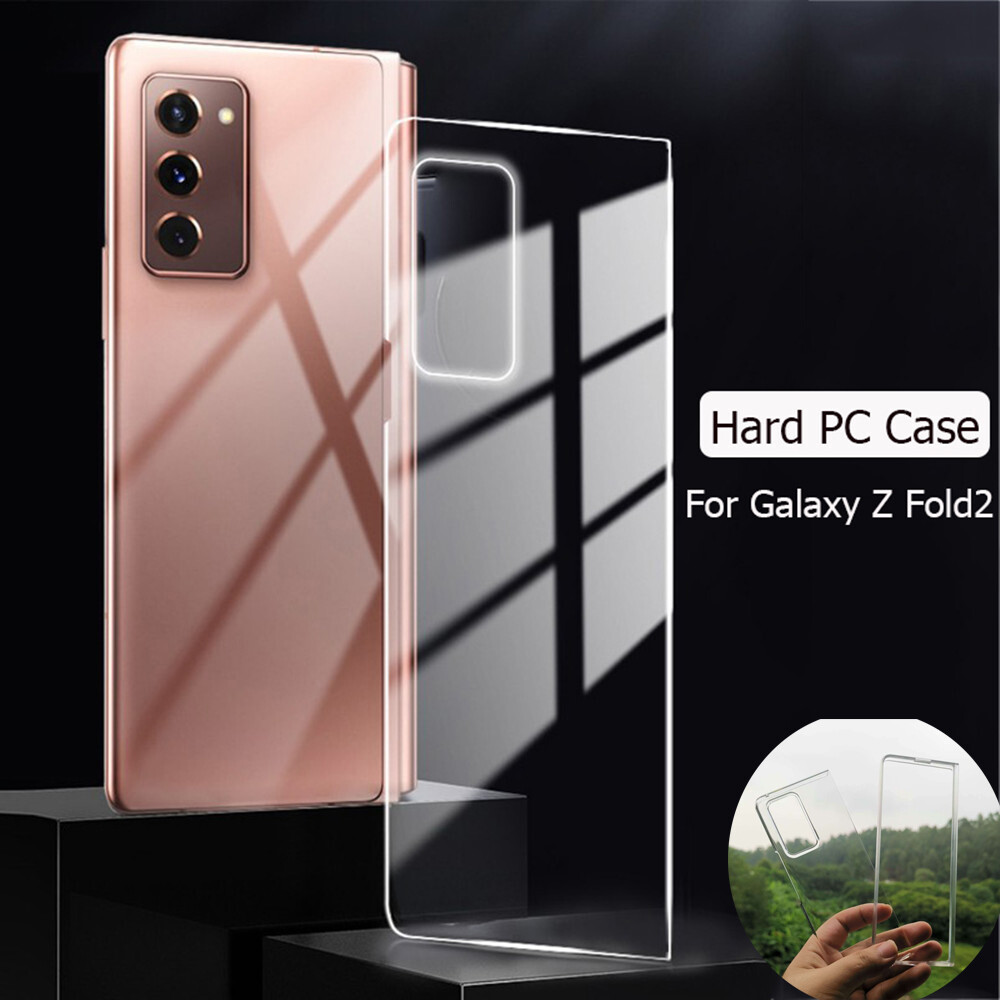 For Samsung Galaxy Z Fold 2 5G Clear Slim Hard PC Shell Case Cover
