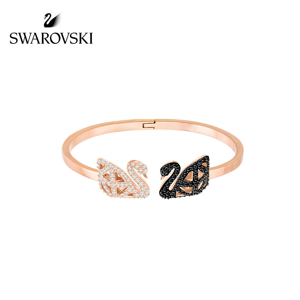Swarovski facet swan fashion hollow swan opening ladies bracelet valentine's day gift