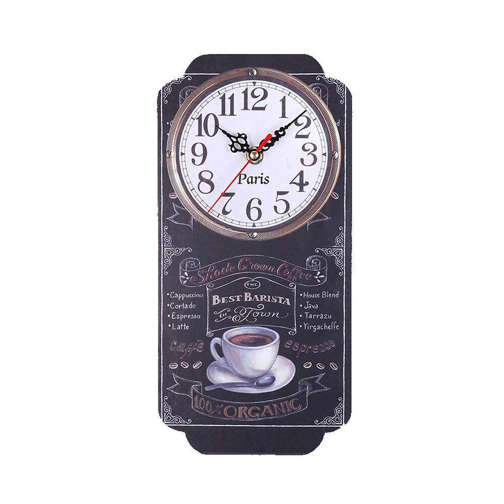 Treeone Retro Phong Cách Châu Âu Đồng Hồ Treo Tường Gỗ MDF Hoạt Động Bằng Pin Chống Nước Im Lặng Nghệ Thuật Trang Trí bán chạy